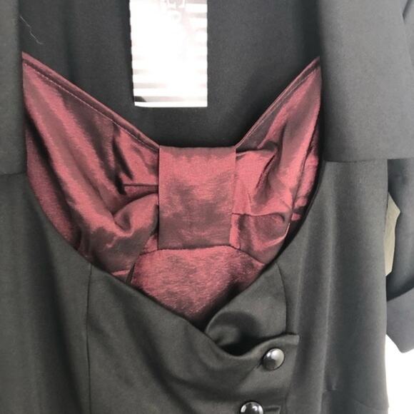 Chic Star Good Goth Red Black Halloween Dress NWT Size Medium - Picture 10 of 16